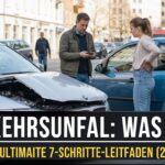 Verkehrsunfall: Was tun? Der kompakte 7-Schritte-Leitfaden (2025)