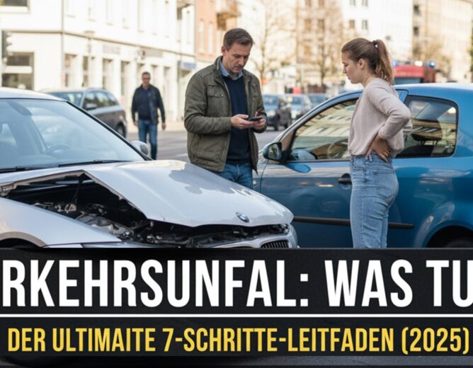 Verkehrsunfall: Was tun? Der kompakte 7-Schritte-Leitfaden (2025)